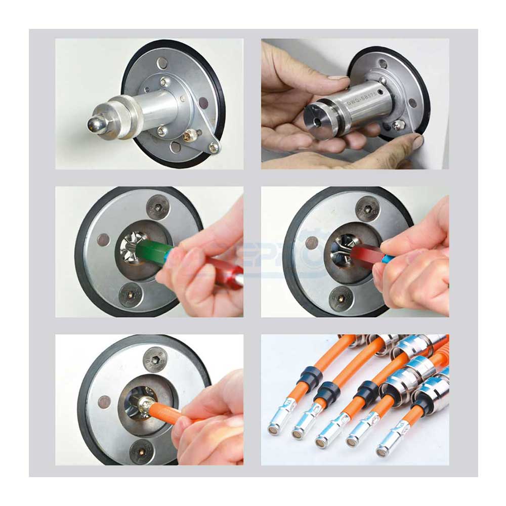 TP-FTS Four-point Air Pressure Wire Cold Crimp Machine (3-35mm²)