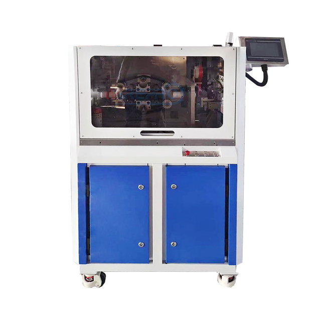 CB-T15 Full Automatic Cutting Braid Hose And Tape Wrapping Machine