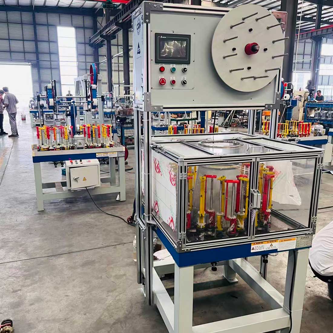 PT-CB16 / B24 / B32 / B48 With Coiler – Automotive Cable Wire Harness Braiding Machine
